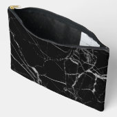 Zwart en zilver adermarmer etui (Open)