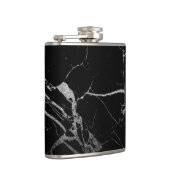 Zwart en zilver adermarmer heupfles (Rechts)