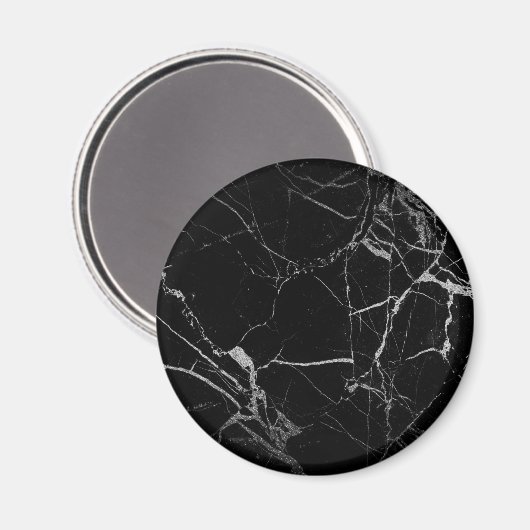 Zwart en zilver adermarmer magneet (Voorkant / Achterkant)