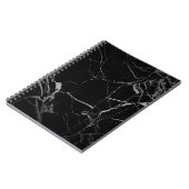 Zwart en zilver adermarmer notitieboek (Linkerzijde)