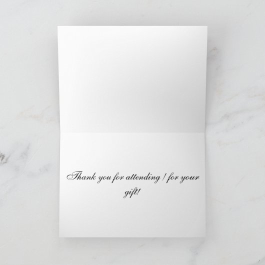 Zwart en Zilver Afstuderen Bedankt (Binnen)