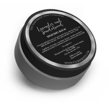 Zwart en Zilver Cosmetics Jar Label w Ingrediënten