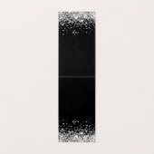 Zwart en zilver Glitter-draagbeeldscherm Kaart (Binnenkant ongevouwen)