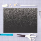 Zwart en zilver Glitter Tissuepapier (Craft)