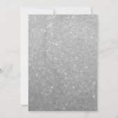 Zwart en Zilver Glitter Verrassing 30e Verjaardag Kaart (Achterkant)