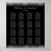 Zwart en zilver grijs - 16 zitplaatsen poster (Voorkant)