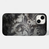 Zwart en zilver Grunge ontwerp Case-Mate iPhone Case (Achterkant (horizontaal))