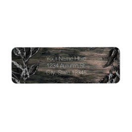 Zwart en zilver laat donkere uitnodiging etiket