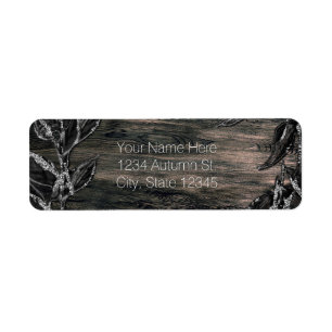 Zwart en zilver laat donkere uitnodiging etiket