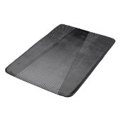 Zwart en zilver modern abstract badmat (Gekanteld)