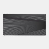 Zwart en zilver modern abstract bureaumat (Voorkant)