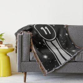 Zwart en Zilver Racing Stripes Starlight Deken
