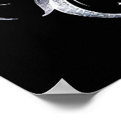 Zwart en Zilver Tattoo Angel Poster (Hoek)