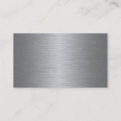 Zwart en zilver Visitekaartje voor zee of voor aut (Achterkant)