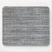Zwart en Zilveren Canvas Textuur Muismat (Voorkant)