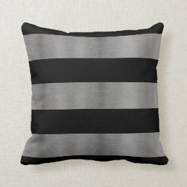 Zwart en Zilveren Couch Kussens