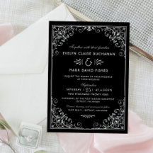  zwart en zilveren decobruiloft