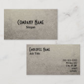 Zwart en Zilveren Folie Foto Visitekaartje (Voorkant / Achterkant)