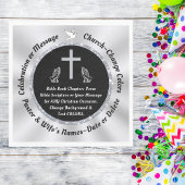 Zwart en Zilveren Kerk of Christelijke Servetten