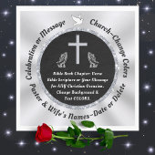 Zwart en Zilveren Kerk of Christelijke Servetten