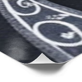 Zwart en zilveren wiel perfect poster (Hoek)