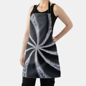 Zwart en zilveren wiel schort (Insitu)