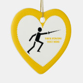 Zwart encer-silhouet met zwaardomheining, aangepas keramisch ornament (Rechts)