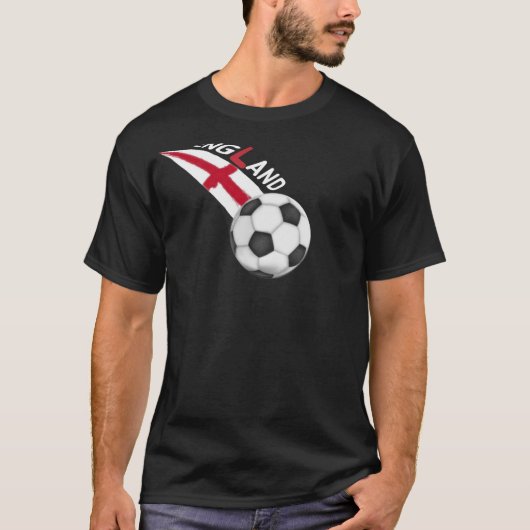Zwart Engeland T-shirt. 02 T-shirt (Voorkant)