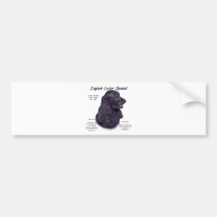 Zwart Engels Cocker Spaniel Geschiedenis Bumpersticker
