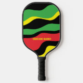 Zwart erfgoed, aangepaste naam gepersonaliseerd pickleball paddle (Voorkant)