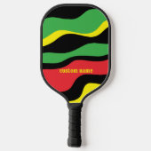 Zwart erfgoed, aangepaste naam gepersonaliseerd pickleball paddle (Achterkant)