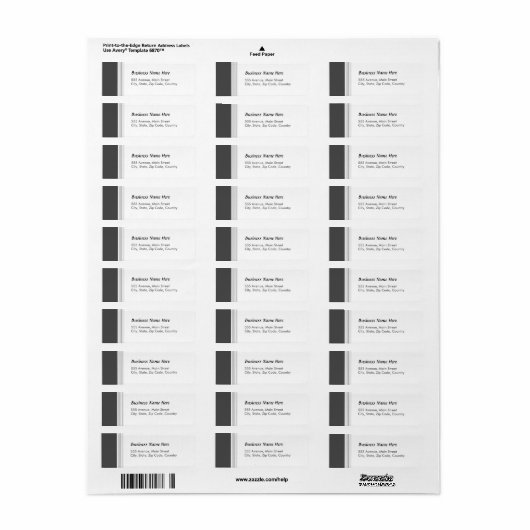 Zwart Etiket (Full Sheet)