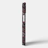 Zwart etnisch olifantenpatroon Case-Mate iPhone case (Achterkant / Rechts)