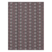 Zwart etnisch olifantenpatroon tafelkleed (Voorkant)