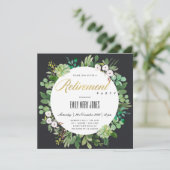 ZWART EUCALYPTUS LOOF WATERVERF PENSIOEN KAART (Staand voorkant)