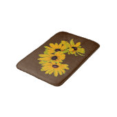 Zwart Eyed Susan Bloemen Badmatten (Gekanteld)