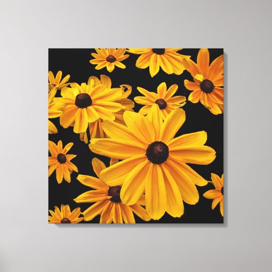 Zwart-eyed Susan Bloemen Bloemen Bloemen Bloemen C Canvas Afdruk (Voorkant)