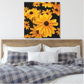 Zwart-eyed Susan Bloemen Bloemen Bloemen Bloemen C Canvas Afdruk (Insitu (Slaapkamer))
