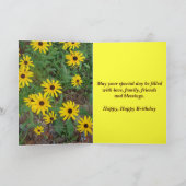 Zwart-Eyed Susan Card Kaart (Binnen)