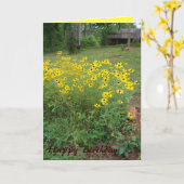 Zwart-Eyed Susan Card Kaart (Gele Bloem)