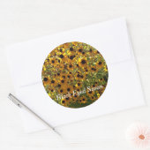 Zwart Eyed Susan Flowers Foto Jouw tekst Stickers (Envelop)