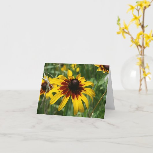 Zwart-eyed Susan Note Card Kaart (Gele Bloem)