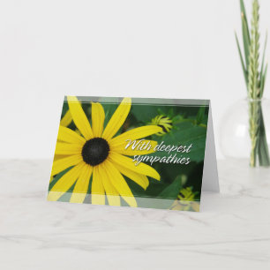 Zwart-Eyed Susan Sympathy Cards Kaart