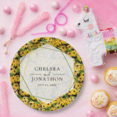 Zwart Eyed Susan Trouwpapier Bord (Feest)