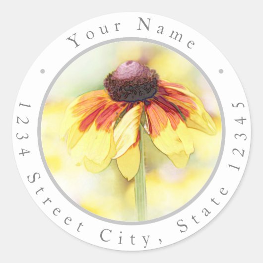 Zwart Eyed Susan Vignette Labels (Voorkant)
