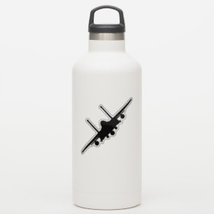 Zwart F-15E Strike Eagle Uitzicht voorzijde Silhou Sticker