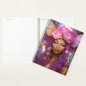 Zwart Fairy Queen Roze Paarse Fantasy Art Planner (Display)