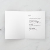 Zwart Familie Moederdag Kaart (Binnen)