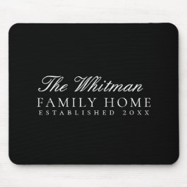 Zwart familiehuis muismat