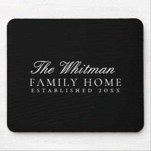 Zwart familiehuis muismat